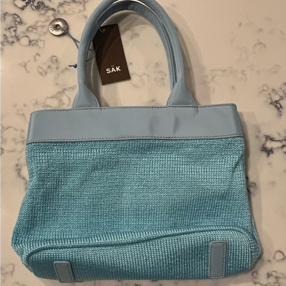 The Sak Light Blue Crochet Tote Bag - Picture 6 of 10
